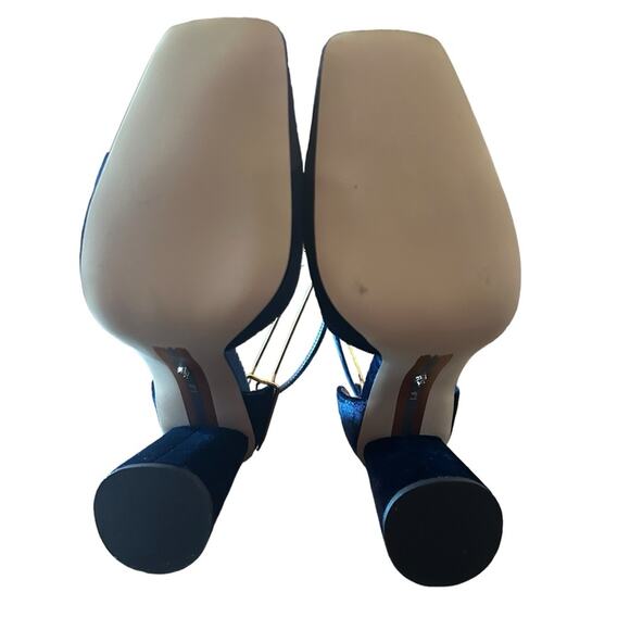 Sam Edelman Christine Two Tone Ankle Strap Block Heels Classic Modern NEW 9 - Picture 10 of 11